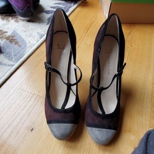 Anne Klein tri-color heels